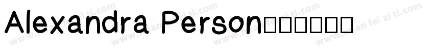 Alexandra Person字体转换